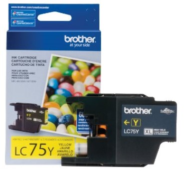 Brother LC75Y (LC-75Y) High Yield Yellow Ink Cartridge