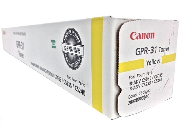 Canon 2802B003AB (GPR-31) Yellow Toner Cartridge