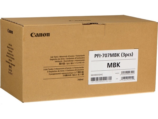 Canon 9820B001 (PFI-707MBK) 700 ml Matte Black Ink Cartridge