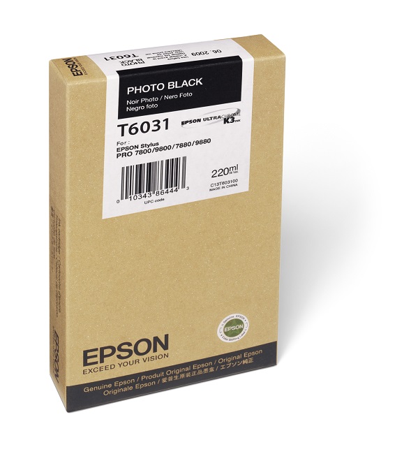 Epson T603100 Photo Black Ink Cartridge