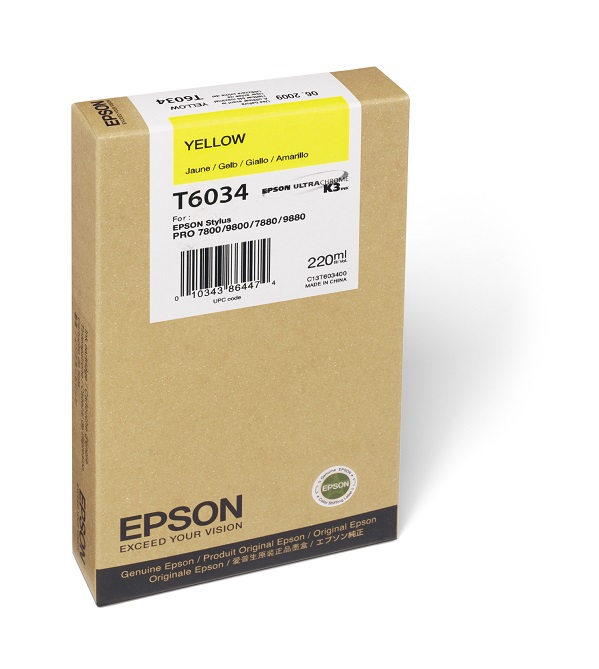 Epson T603400 Yellow Ink Cartridge