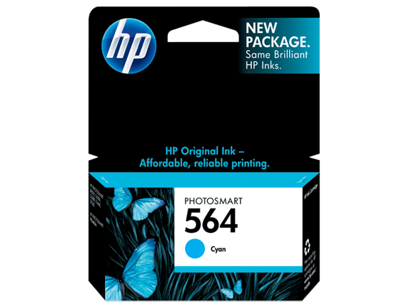 HP CB318WN (564) Cyan Ink Cartridge
