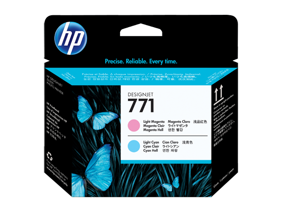 HP CE019A (771) Light Magenta, Light Cyan Printheads