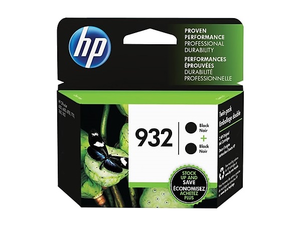 HP L0S27AN (932) Black Ink Cartridge Twin Pack