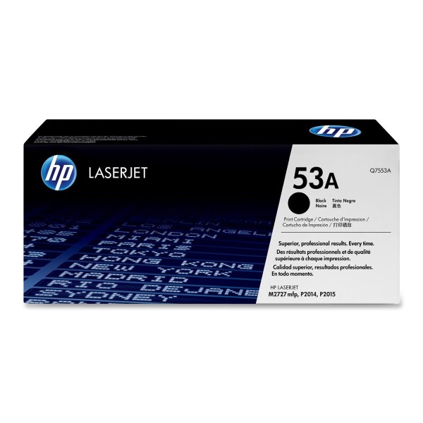 HP Q7553A (53A) Toner Print Cartridge - Black