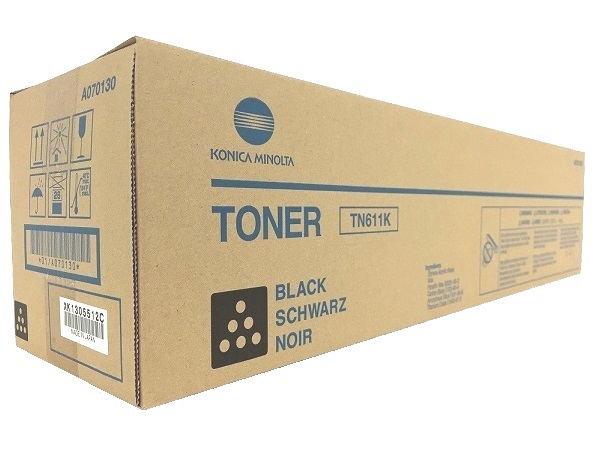 Konica Minolta A070130 (TN611K) Black Toner Cartridge