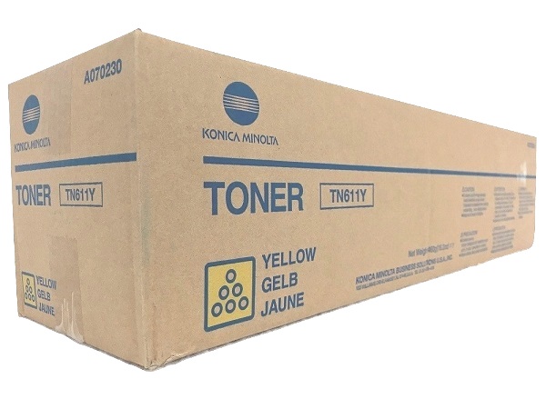 Konica Minolta A070230 (TN611Y) Yellow Toner Cartridge