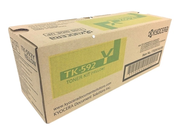 Kyocera TK-592Y (TK592Y) Yellow Toner Cartridge
