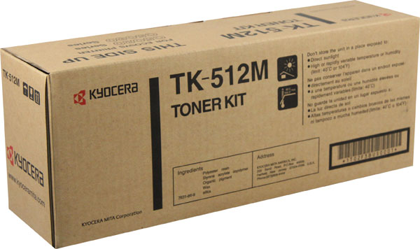 Kyocera TK-512M (TK512M) Magenta Toner Cartridge