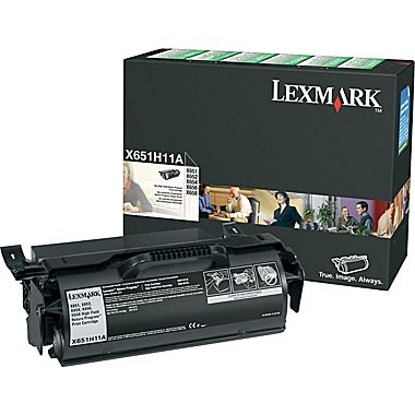 Lexmark X651H11A Black Toner Cartridge
