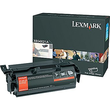Lexmark X654X21A Extra-High-Yield Return Program Black Toner Cartridge