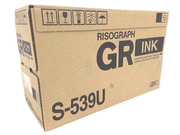 Risograph S-539 Black Digital Duplicator Ink (5) Box Value Pack