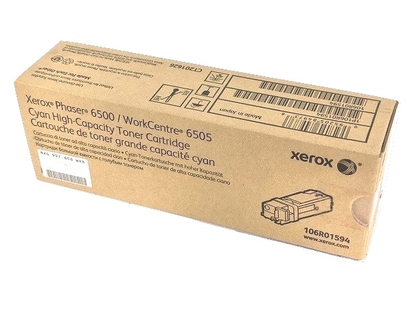 Xerox 106R01594 (Phaser 6500) Cyan High Capacity Toner Cartridge