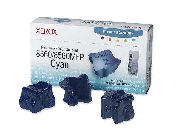 Xerox 108R00723 Phaser 8560 Cyan Solid Ink 3.4K Yield