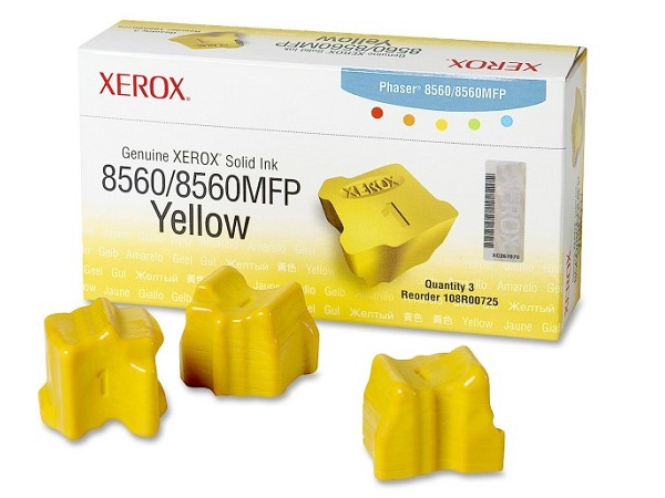 Xerox 108R00725 Phaser 8560 Yellow Solid Ink 3.4K Yield
