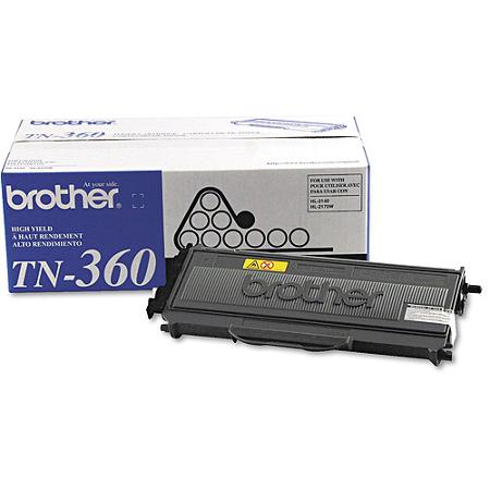 Brother TN360 (TN-360) Black Toner Cartridge - High Yield