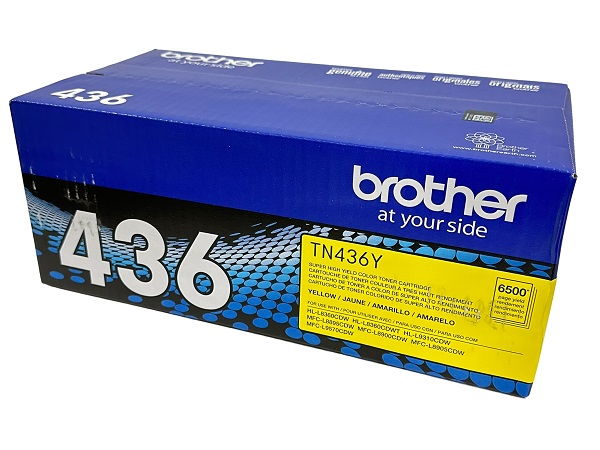 Brother TN-436Y (TN436Y) Yellow Super High Yield Toner Cartridge