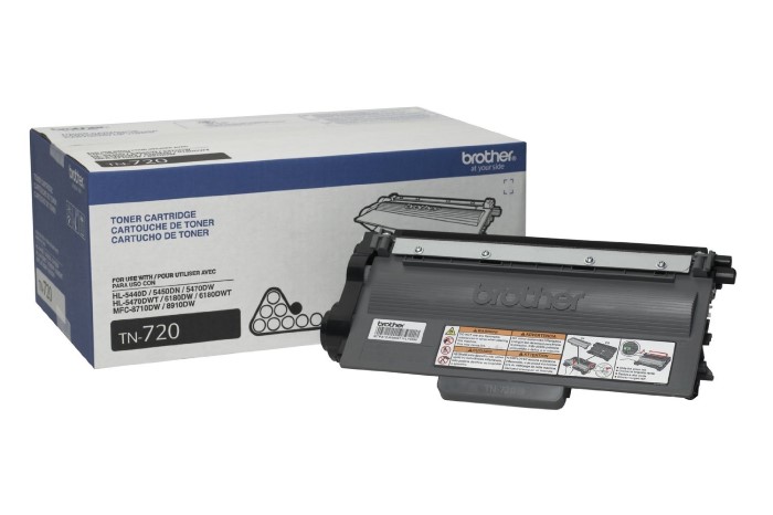 Brother TN720 (TN-720) Black Toner Cartridge - High Yield