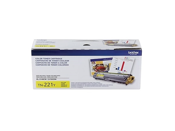 Brother TN-221Y (TN221Y) Yellow Toner Cartridge