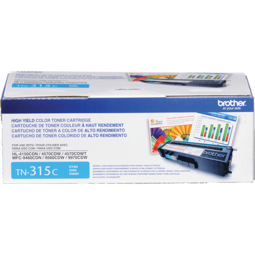 Brother TN315C (TN-315C) Cyan Toner Cartridge - High Yield