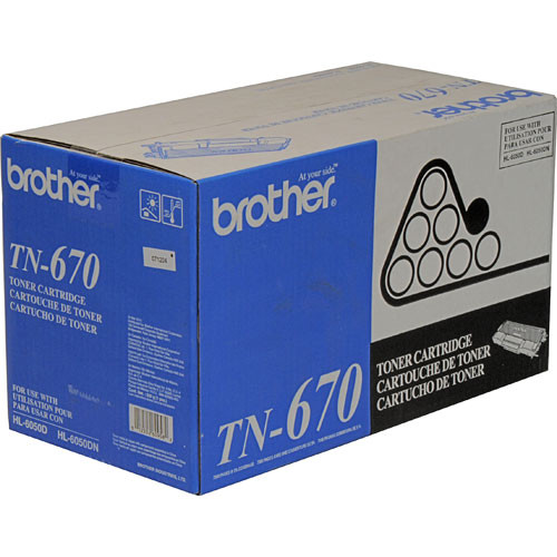 Brother TN670 (TN-670) Black Toner Cartridge