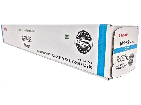 Canon 2796B003AA (GPR-33) Cyan Toner Cartridge