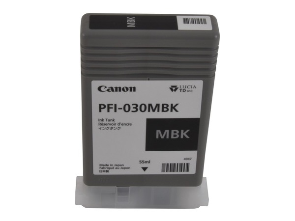 Canon PFI-030MBK (3488C001) Matte Black Inkjet Cartridge (Tank)