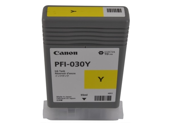 Canon PFI-030Y (3492C001) Yellow Inkjet Cartridge (Tank)