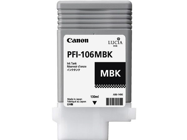 Canon 6620B001 (PFI-106MBK) Matte Black Inkjet Cartridge (Tank)