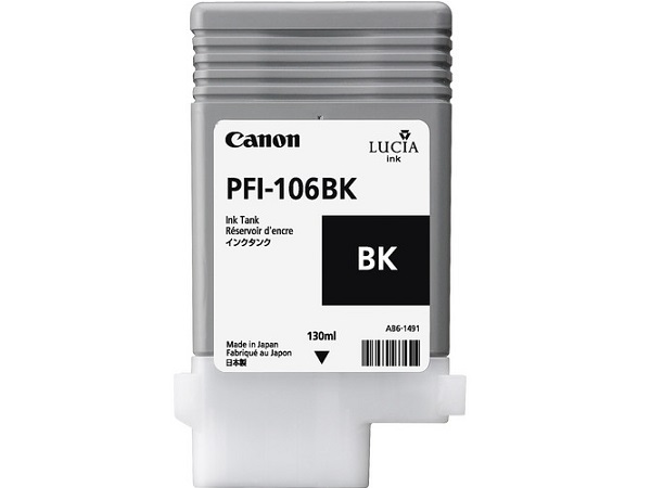 Canon 6621B001 (PFI-106BK) Black Inkjet Cartridge (Tank)