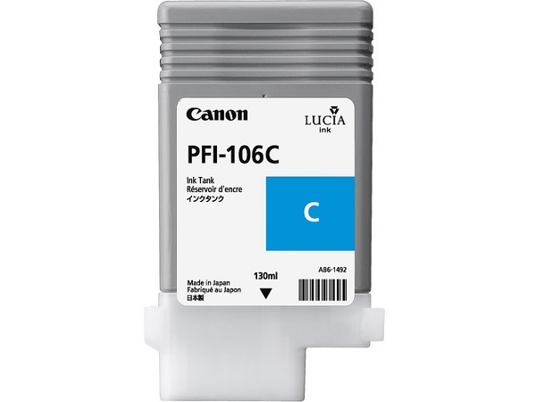 Canon 6622B001 (PFI-106C) Cyan Inkjet Cartridge (Tank)