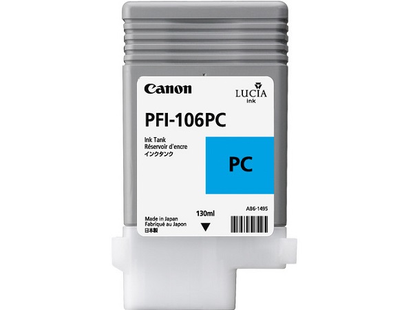 Canon 6625B001 (PFI-106PC) Photo Cyan Inkjet Cartridge (Tank)
