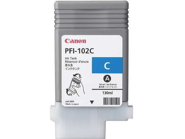 Canon 0896B001 (PFI-102C) Cyan Inkjet Cartridge (Tank)