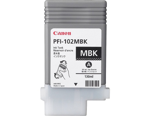 Canon 0894B001 (PFI-102MBK) Matte Black Inkjet Cartridge (Tank)