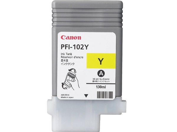 Canon 0898B001 (PFI-102Y) Yellow Inkjet Cartridge (Tank)