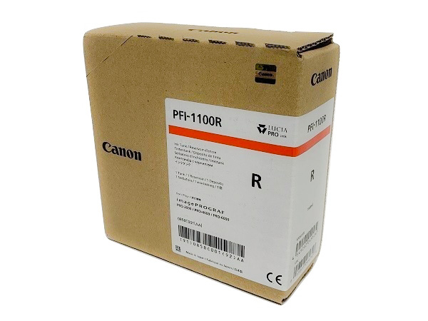 Canon 0858C001 (PFI-1100) Pigment Red Ink Tank 160 ml