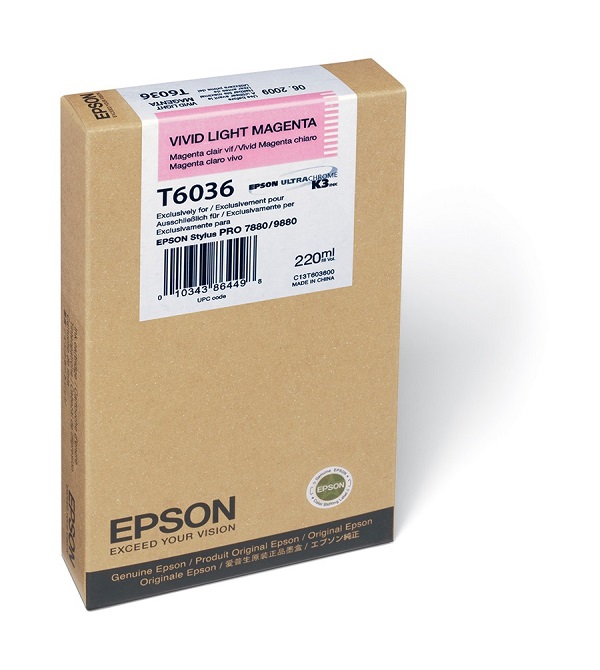 Epson T603600 Vivid Light Magenta Ink Cartridge