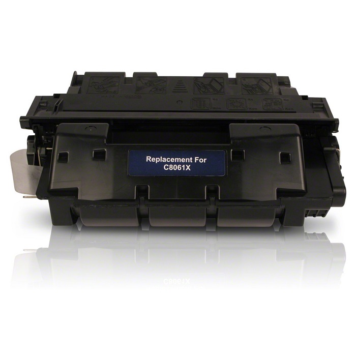Compatible HP C8061X (61X) Black Toner Cartridge - High Yield