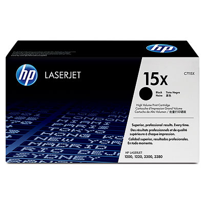 HP C7115X (15X) Black Toner Cartridge - High Yield