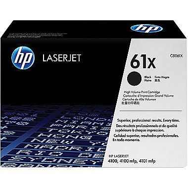 HP C8061X (61X) Black Toner Cartridge - High Yield