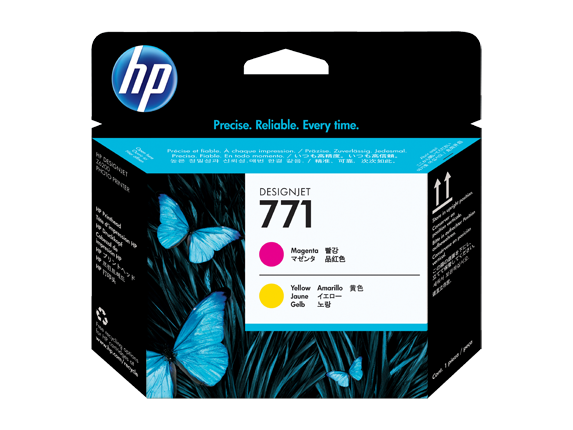 HP CE018A (771)  Magenta, Yellow Printheads