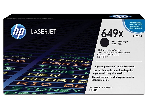 HP CE260X (649X) Black Toner Cartridge High Yield