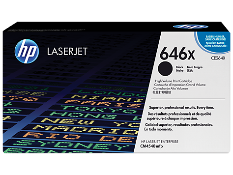 HP CE264X Black Hi Yield Toner Cartridge