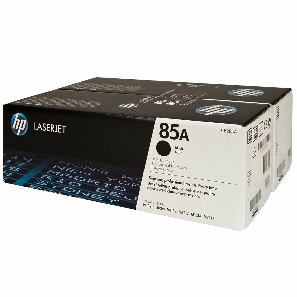 HP CE285D HP 85A Black Toner Cartridges 2/Pack