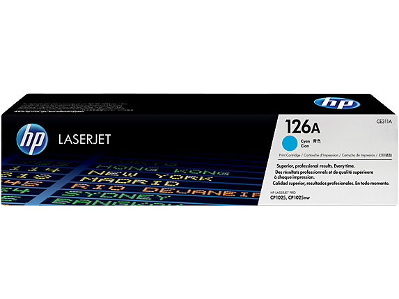 HP CE311A (126A) Cyan Toner Cartridge