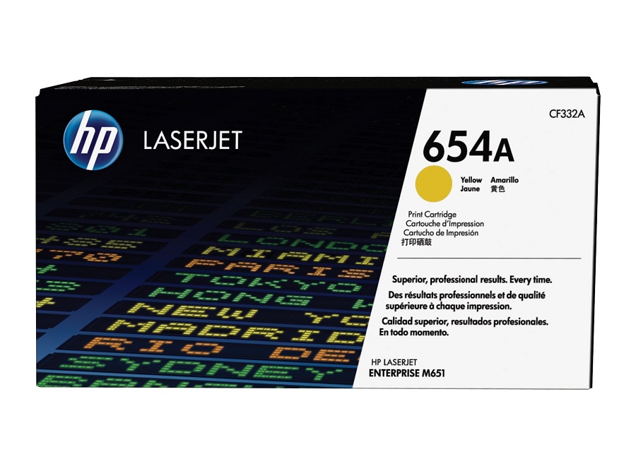 HP CF332A (HP 654A) Yellow Toner Cartridge