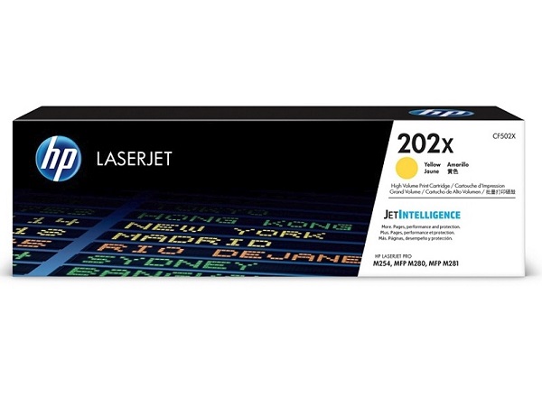 HP CF502X (202X) Yellow Toner Cartridge