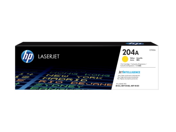 HP CF512A (204A) Yellow Toner Cartridge