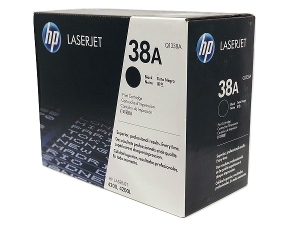 HP Q1338A (38A) Black Toner Cartridge for use in the HP LaserJet 4200  series laser printer toner cartridge (12,000 Yield)