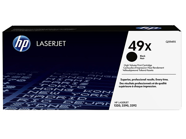 HP Q5949X (49X) Black Toner Cartridge - High Yield